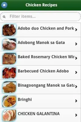 Pinoy Food Recipes android App screenshot 6